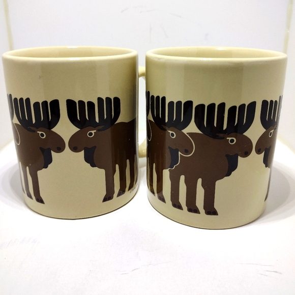 Vintage Taylor & Ng Moose Design Mug Set of 2 - Picture 5 of 14